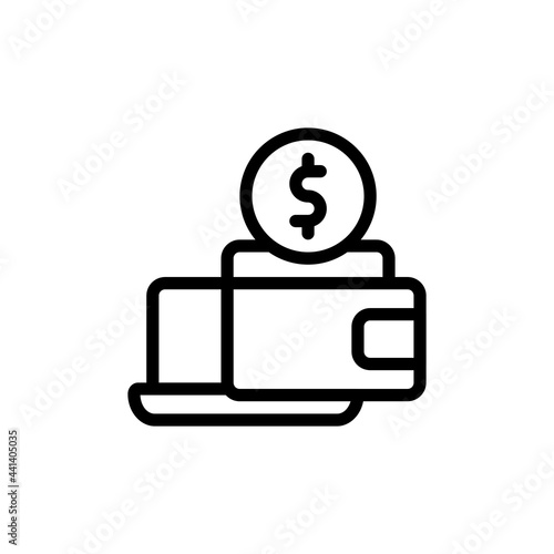 Balance and Deposit trading Outline Icon, Logo, and illustration