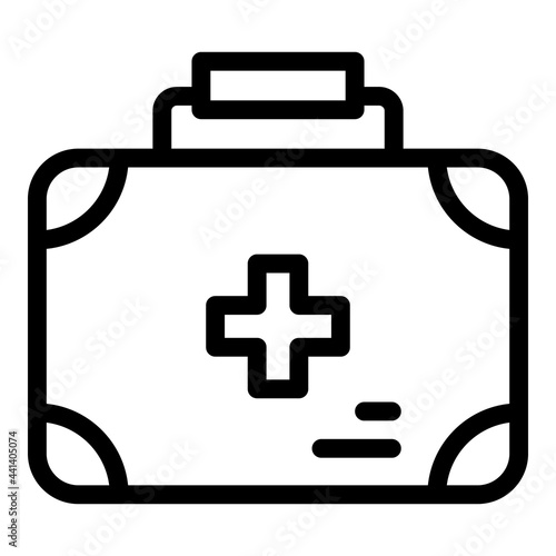 Expedition first aid kit icon. Outline Expedition first aid kit vector icon for web design isolated on white background