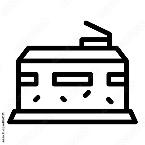 Expedition box icon. Outline Expedition box vector icon for web design isolated on white background