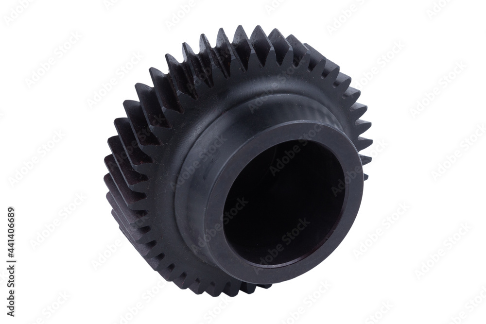 the third gear of the truck is isolated on a white background. the third gear of the truck is isolated on a white background.