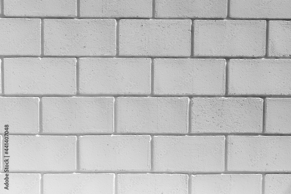 Background with white rectangular brick texture. Background with white rectangular brick texture.