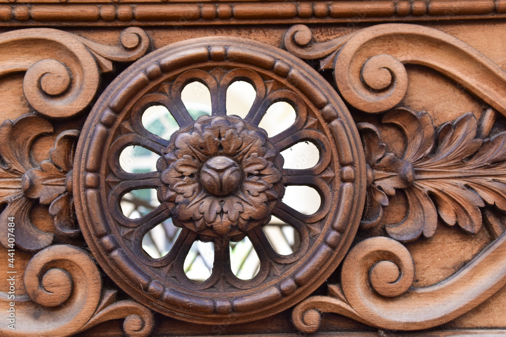 wooden detail of an old door wooden detail of an old door
