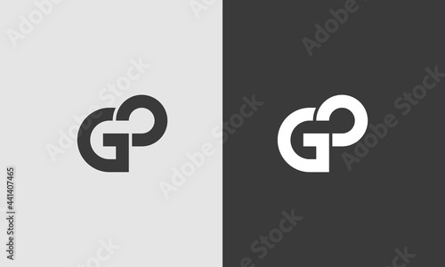Initial GP Letter logo Concept - Vcetor