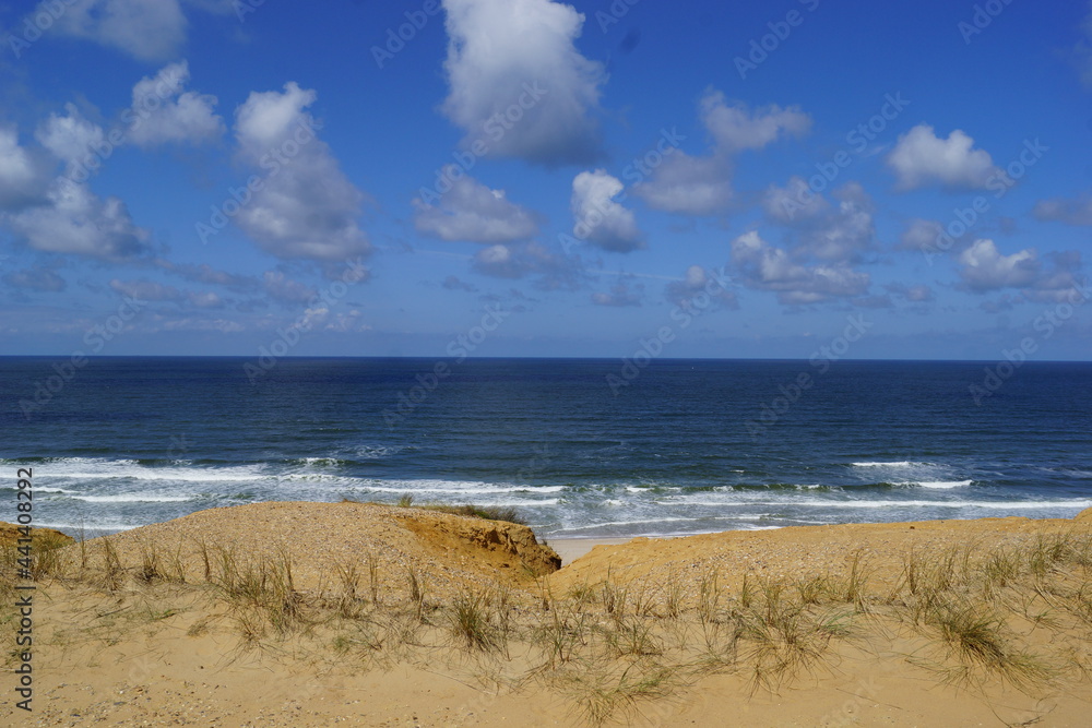 dunes,dune grass and beach on the North Sea