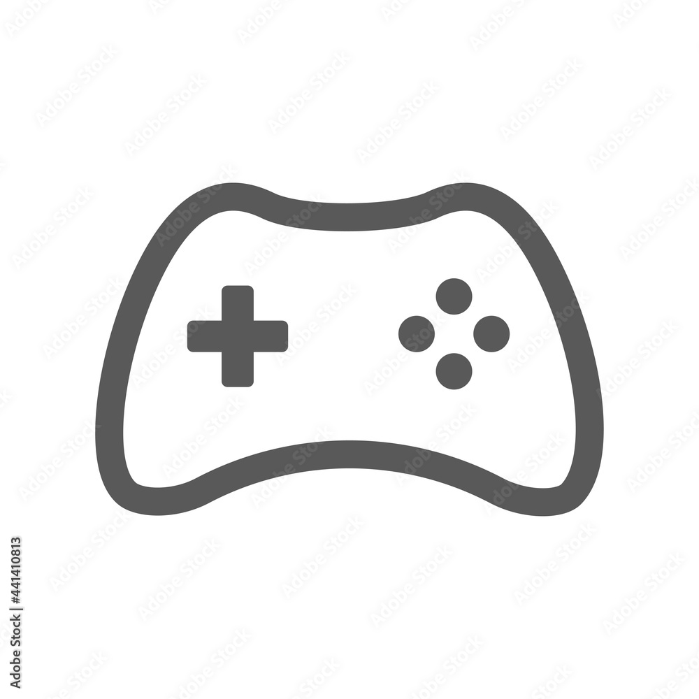 Joystick video game controller vector icon. Play console or joypad in flat design. Gamepad for computer gamer Joystick video game controller vector icon. Play console or joypad in flat design. Gamepad for computer gamer
