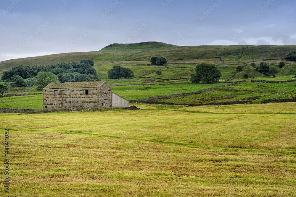 Countryside near Hawes looking towards High Cam Fell Countryside near Hawes looking towards High Cam Fell
