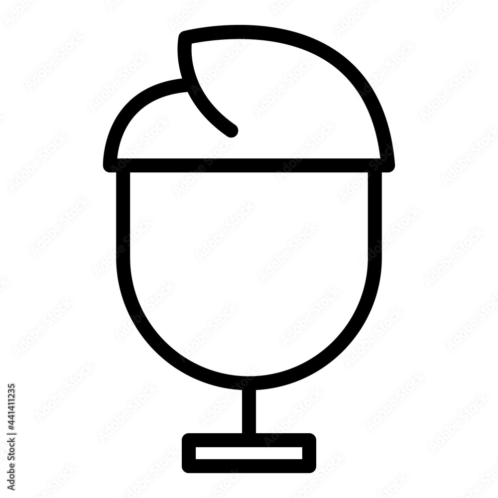 Short wig icon. Outline Short wig vector icon for web design isolated on white background Short wig icon. Outline Short wig vector icon for web design isolated on white background