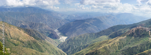 panorama of the Chicamocha's canyon at Santander Colombia