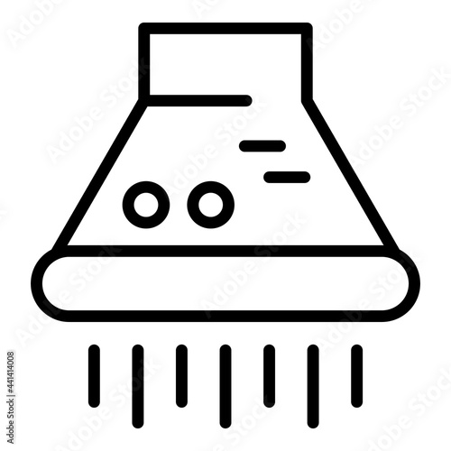 Working cooker hood icon. Outline Working cooker hood vector icon for web design isolated on white background