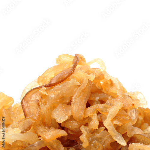 dried squid isolated on the white background
