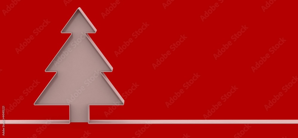 3d merry christmas card modern 3d minimal tree 3d merry christmas card modern 3d minimal tree