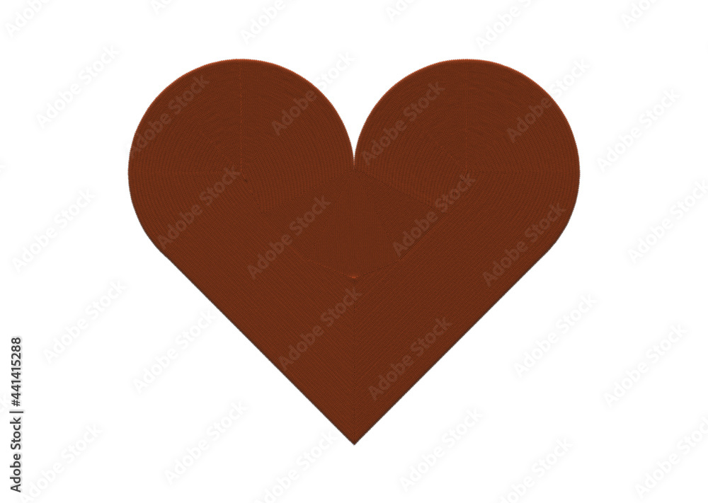 embroided gingerbread heart with copyspace embroided gingerbread heart with copyspace
