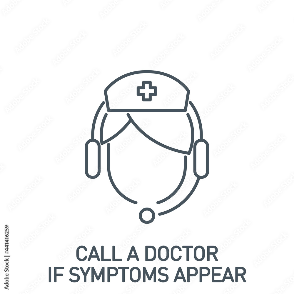 call the hospital single line icon isolated on white. Perfect outline symbol Prevention Coronavirus Covid 19 pandemic quarantine banner. Quality warning element consult a doctor with editable Stroke call the hospital single line icon isolated on white. Perfect outline symbol Prevention Coronavirus Covid 19 pandemic quarantine banner. Quality warning element consult a doctor with editable Stroke