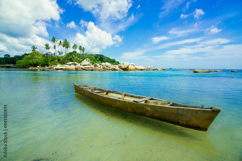 boats on the beach Bintan island