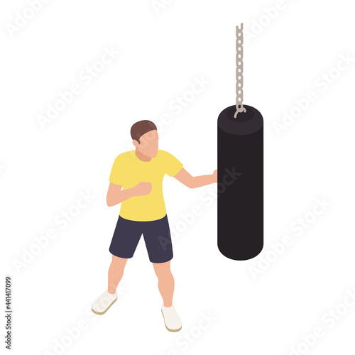 Boxing Isometric Icon