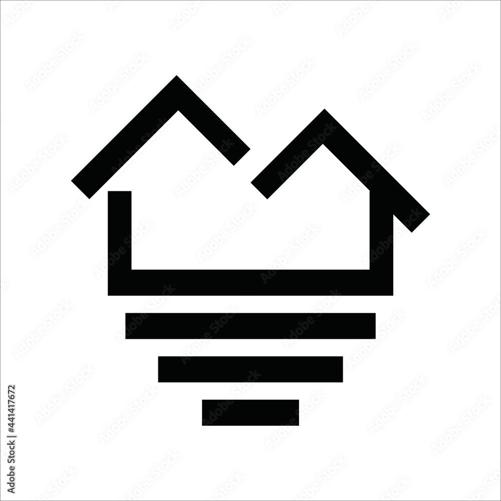 simple home logo icon. design logo vector real estate company simple home logo icon. design logo vector real estate company
