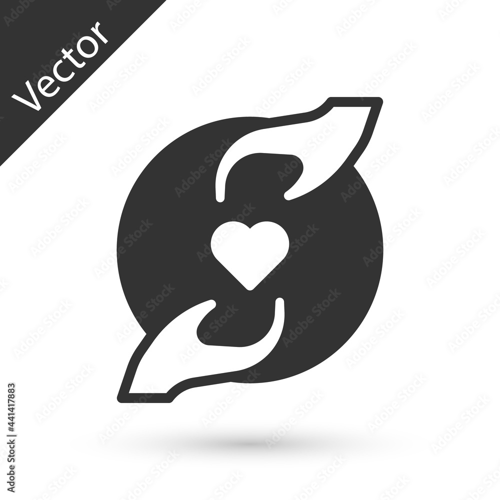 Grey Pleasant relationship icon isolated on white background. Romantic relationship or pleasant meeting concept. Vector Grey Pleasant relationship icon isolated on white background. Romantic relationship or pleasant meeting concept. Vector