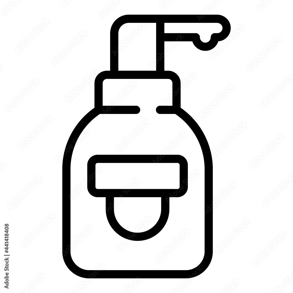 Korean cosmetics perfume bottle icon. Outline Korean cosmetics perfume bottle vector icon for web design isolated on white background Korean cosmetics perfume bottle icon. Outline Korean cosmetics perfume bottle vector icon for web design isolated on white background