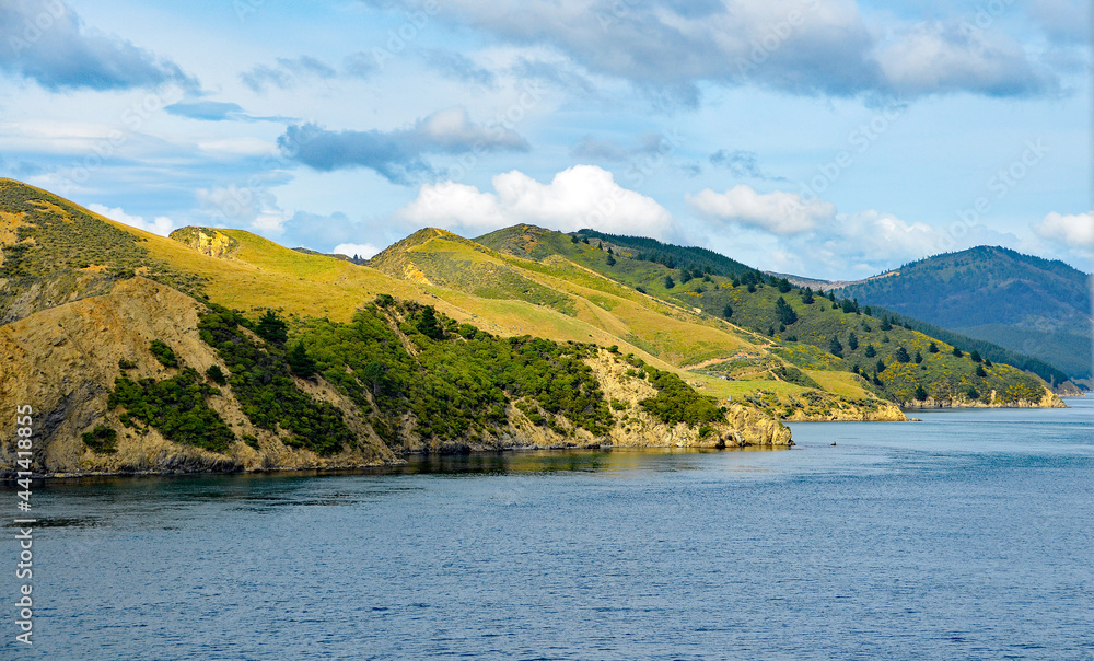 Fährüberfahrt Neuseelands Nord- und Südinsel eine der schönsten der Welt, atemberaubende Schönheit der Cook Strait Raukawa 