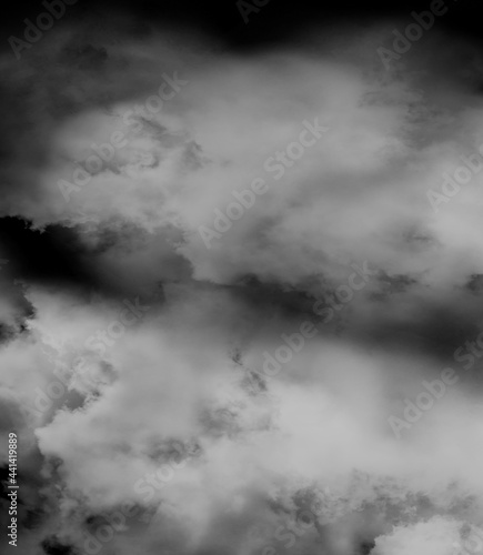 Cloud, fog or smoke isolated on black background. Royalty high-quality free stock photo image of  white cloudiness, clouds, mist or smog background © jangnhut