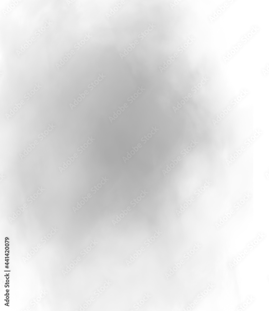 Obraz premium Cloud, fog or smoke isolated on white background. Royalty high-quality free stock photo image of black cloudiness, clouds, mist or smog background