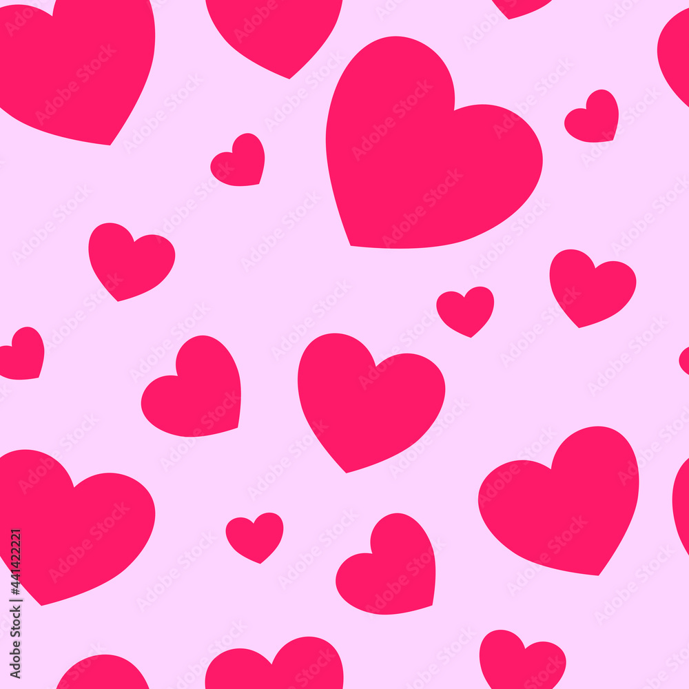 Heart pattern. Seamless heart background. Valentine's Day.