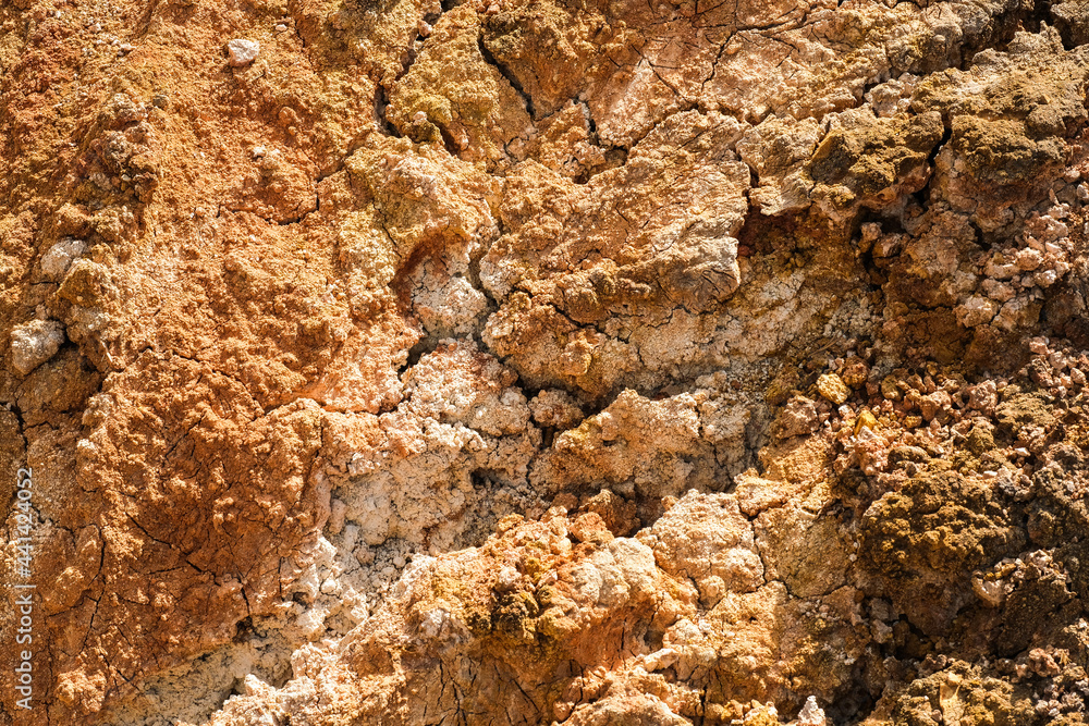 The texture of clay. Dry clay texture background. The texture of clay. Dry clay texture background.