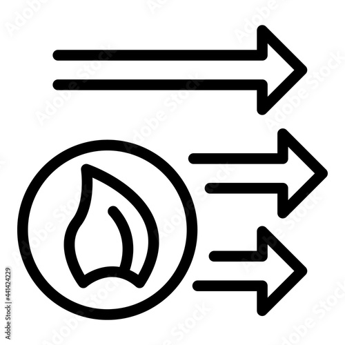 Repair air conditioner warm mode icon. Outline Repair air conditioner warm mode vector icon for web design isolated on white background