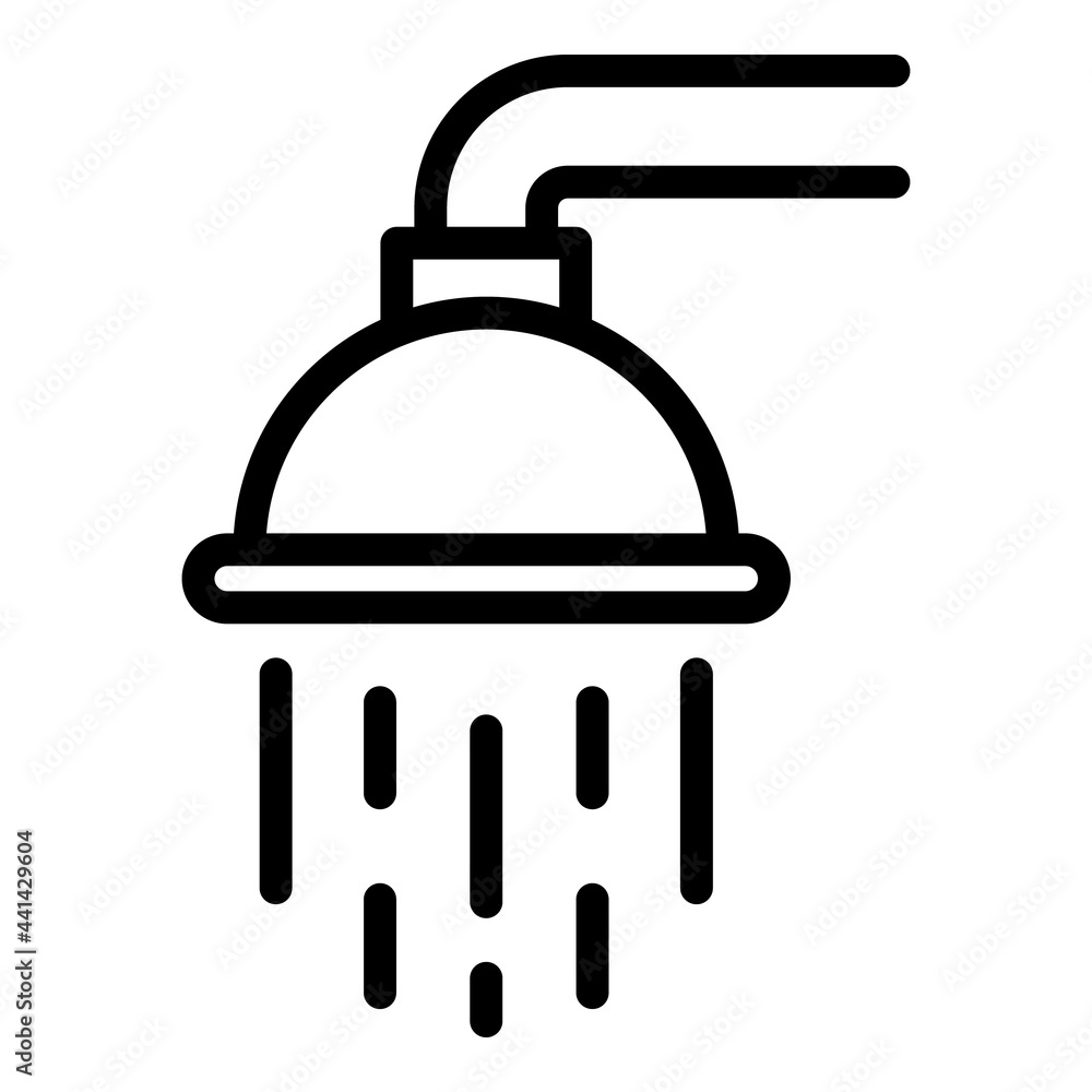 Classic shower head icon. Outline Classic shower head vector icon for web design isolated on white background Classic shower head icon. Outline Classic shower head vector icon for web design isolated on white background