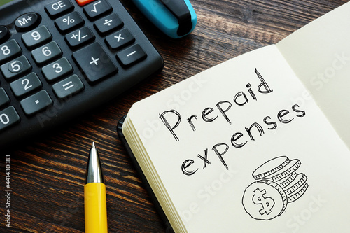 Prepaid expenses is shown on the business photo using the text