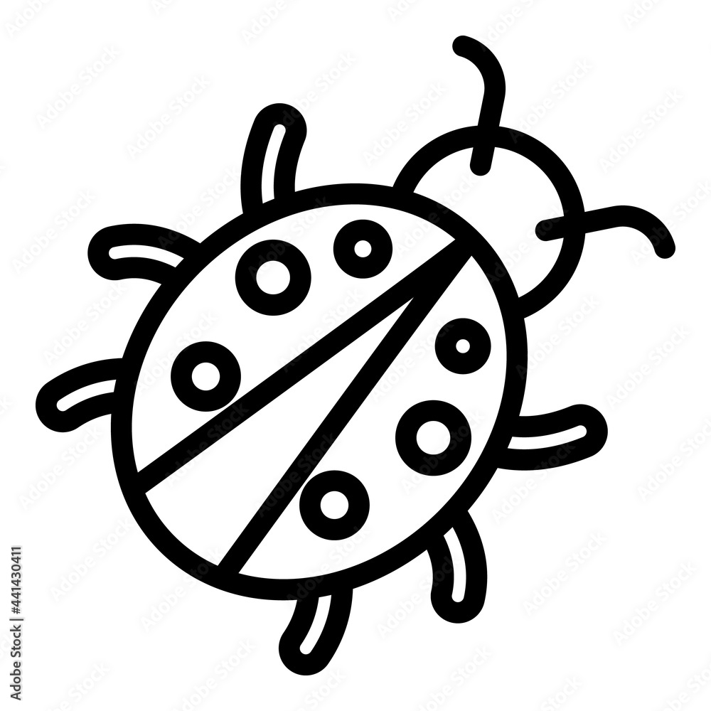 Ladybird zoo icon. Outline Ladybird zoo vector icon for web design isolated on white background Ladybird zoo icon. Outline Ladybird zoo vector icon for web design isolated on white background