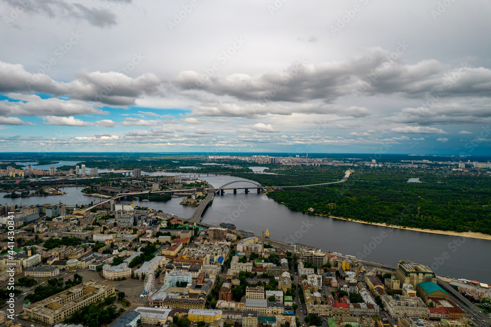 Aerial view of the city, Kiev, Ukraine