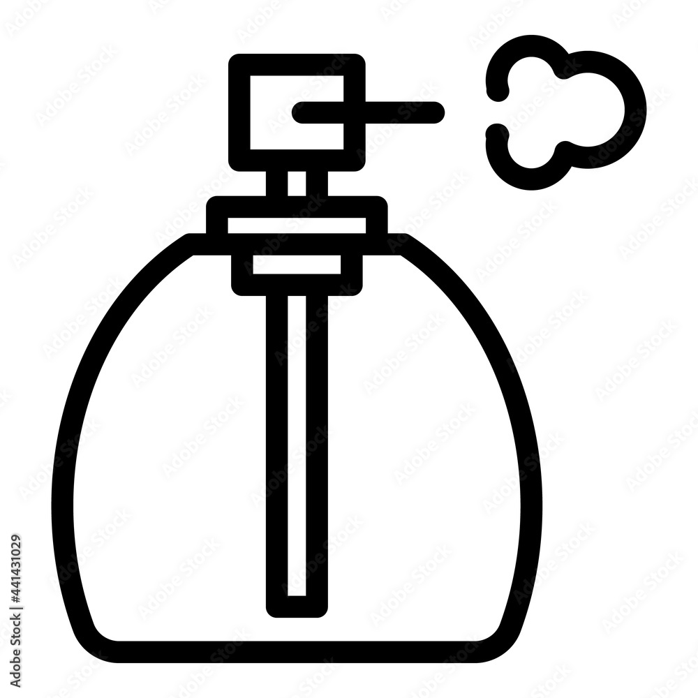 Spray bottle container icon. Outline Spray bottle container vector icon for web design isolated on white background Spray bottle container icon. Outline Spray bottle container vector icon for web design isolated on white background