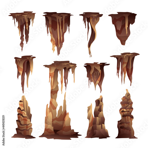 Stalactites Stalagmites Set