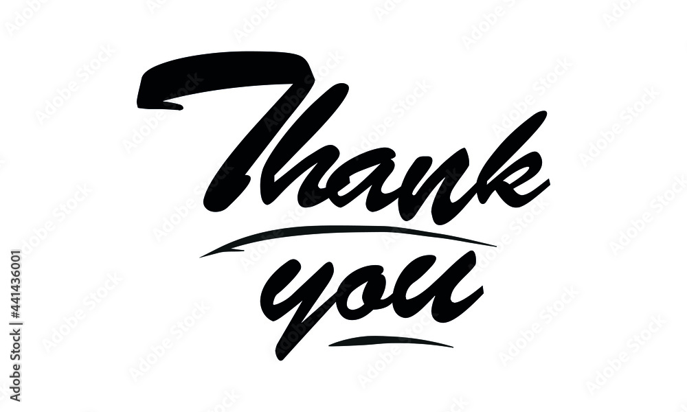 Thank you - handwritten. Can be used as a quote, phrase for postcards, banners, posters, clothing design. Thank you - handwritten. Can be used as a quote, phrase for postcards, banners, posters, clothing design.