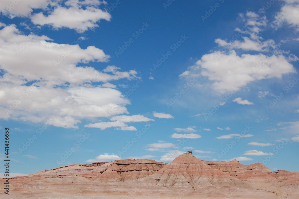 The unique desert landscape outside Tuba City, in Coconino County, Arizona.