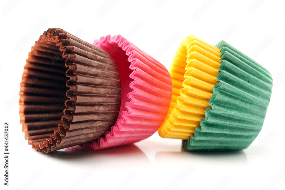 cupcake liners isolated on white background cupcake liners isolated on white background