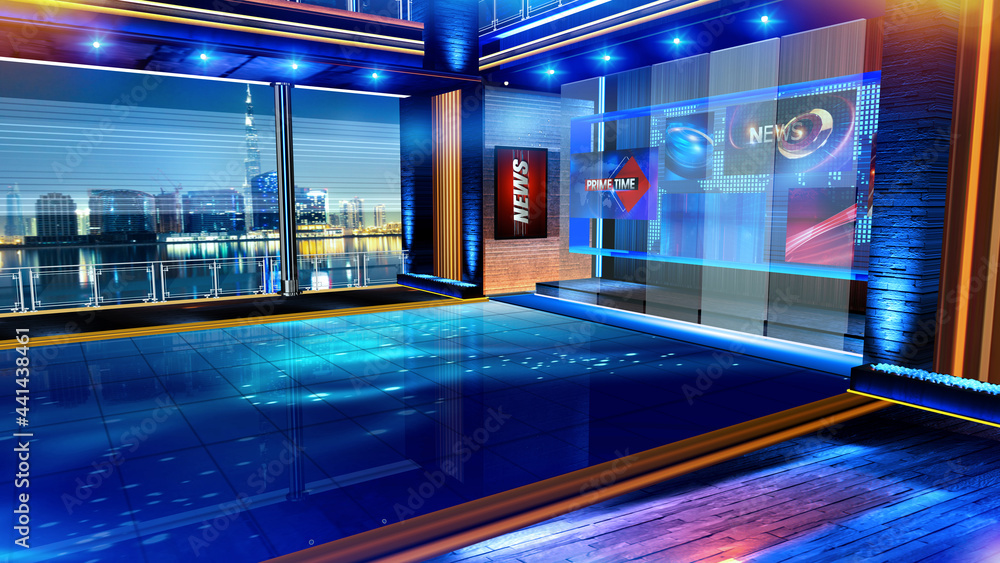 3D rendering background is perfect for any type of news or information presentation. The background features a stylish and clean layout 