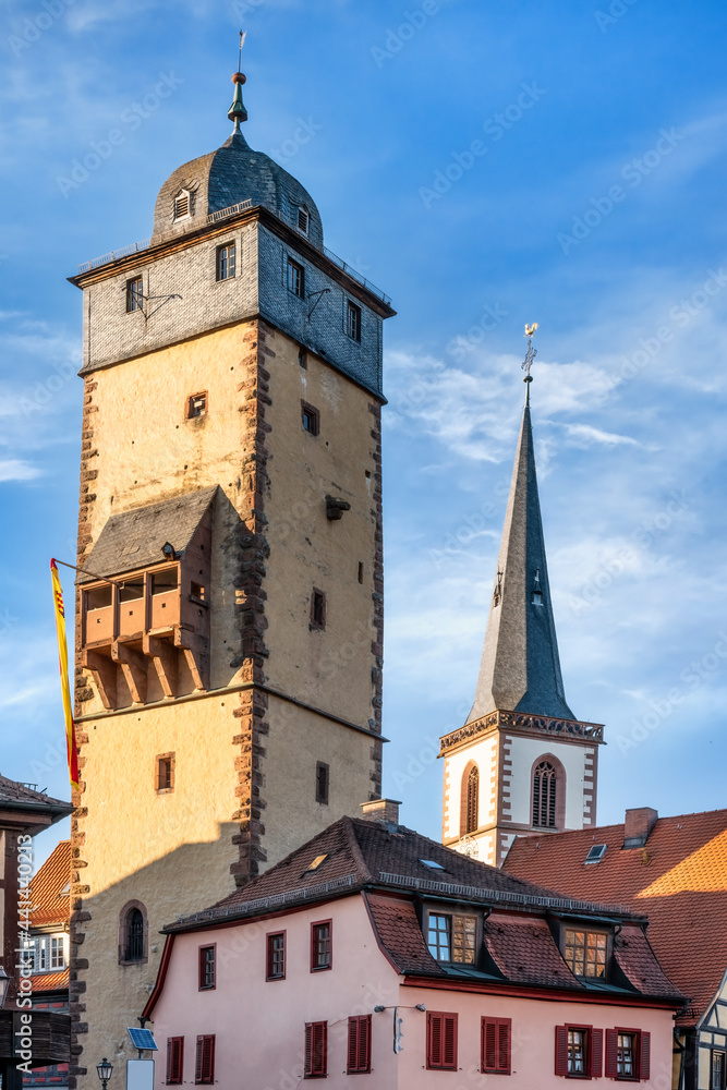 The Bayersturm in the old town of Lohr am Main, Bavaria The Bayersturm in the old town of Lohr am Main, Bavaria