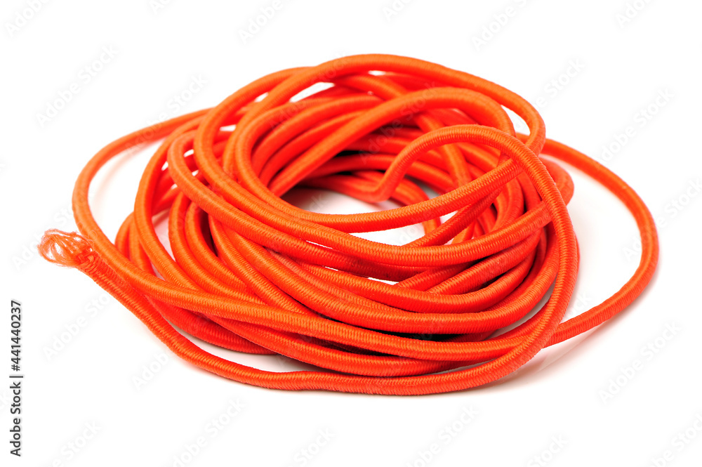Stretch fabric or Elastic on white background Stretch fabric or Elastic on white background