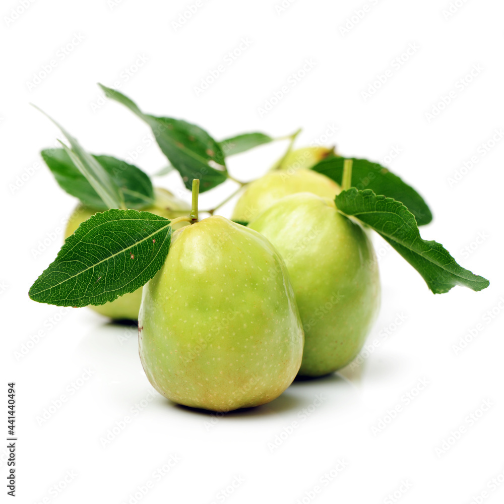 Fototapeta premium jujubes on white background 
