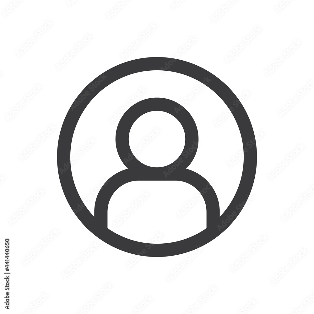 User icon. Human person symbol. Avatar login sign. User icon. Human person symbol. Avatar login sign.
