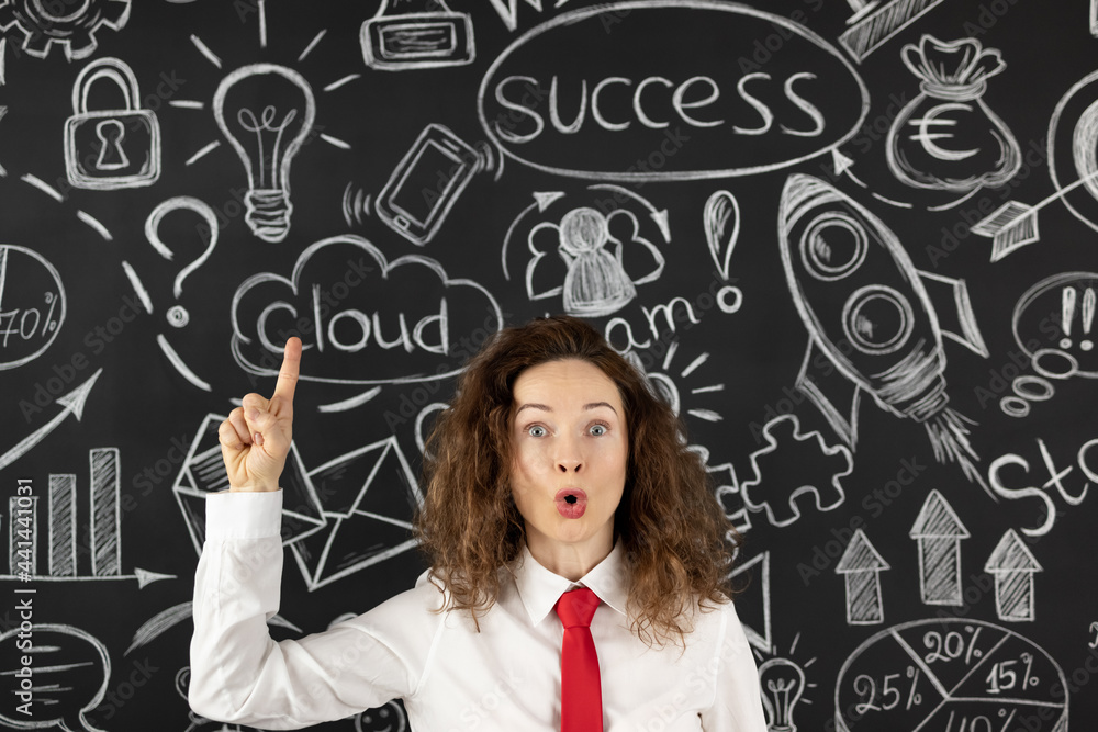 Successful young businesswoman in the office Successful young businesswoman in the office