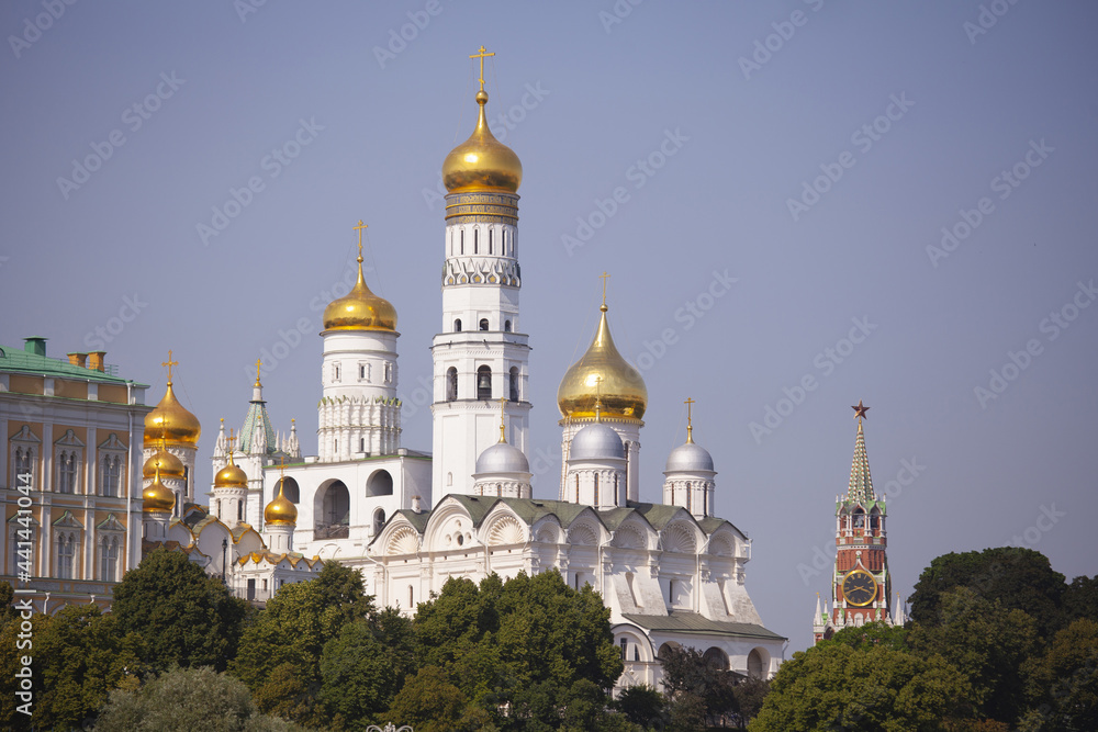 The Archangel and Annunciation Cathedrals of the Moscow Kremlin in Russia