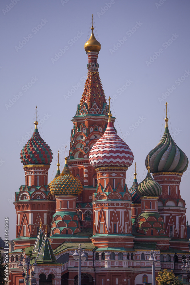 St. Basil's Cathedral in Moscow, view from all sides