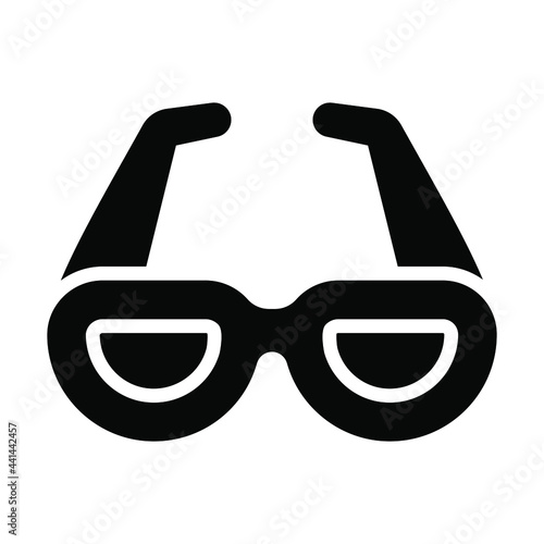 glasses, sunglasses glyph icon, vector design usa independence day icon.