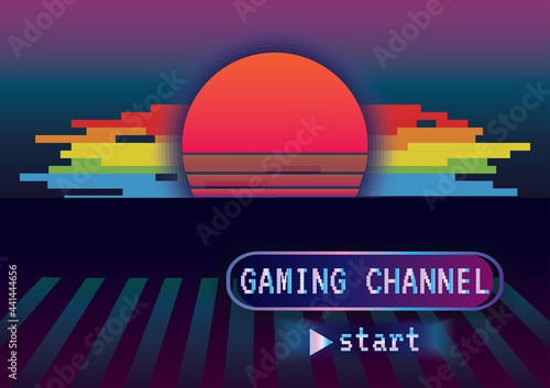Game zone game icon background vector