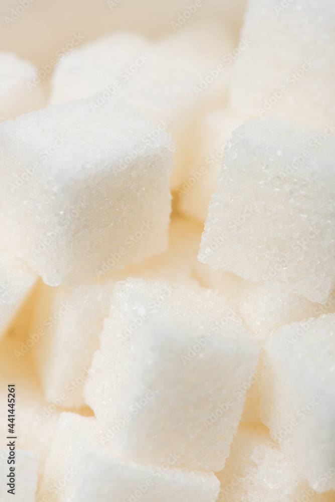 macro shot of sweet sugar cubes macro shot of sweet sugar cubes