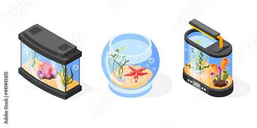 Isometric Aquarium Set