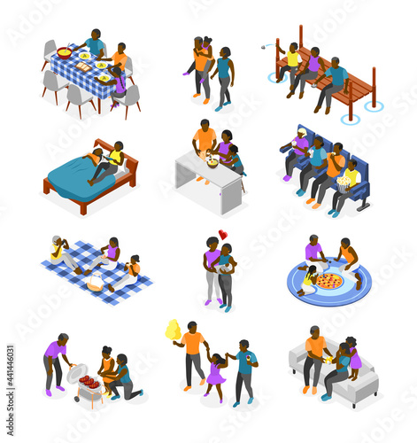 International Day of Families Isometric Recolor Set
